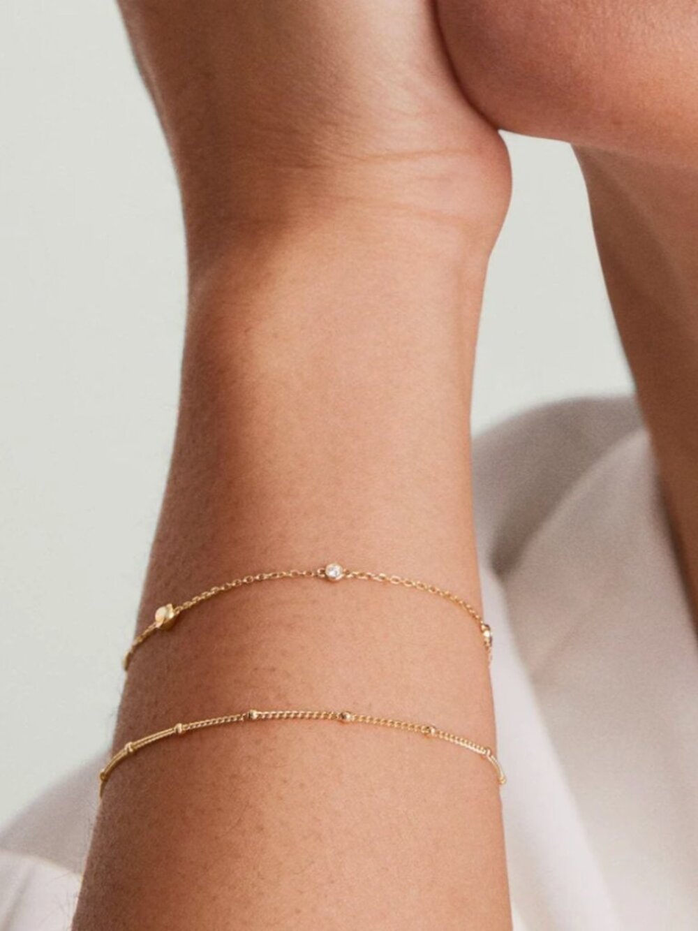 Mejuri Spheres Chain Bracelet, 10k Yellow Gold